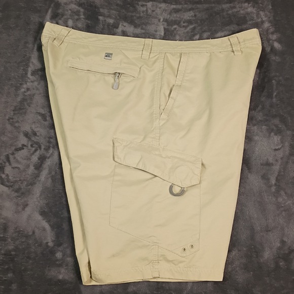 Quiksilver Mens Tan Cargo Shorts Ripstop Khaki AQMWS00020 Size 38 - Picture 4 of 15
